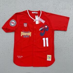 Men’s Philadelphia Stars Negro League Jersey Head Gear Classics Red Large 1933